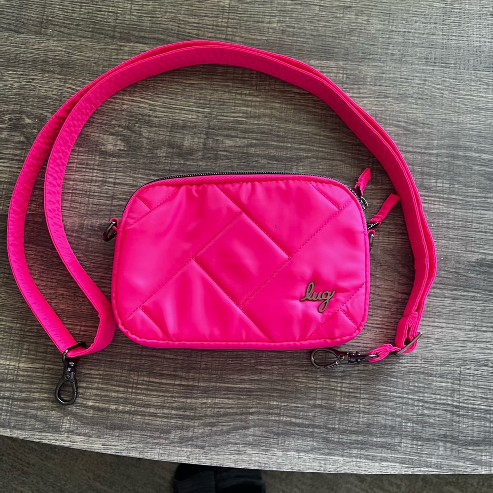 Lug Hot Pink Quilted Carousel SE Crossbody Bag